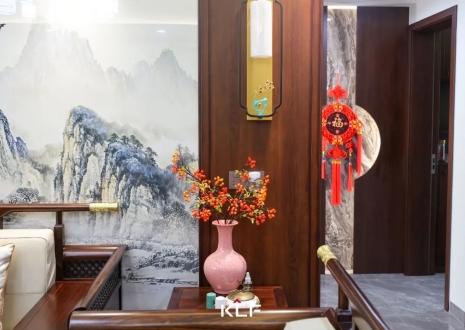 KLF全屋記丨136㎡新中式雅居，古調(diào)新彈，忘卻紛擾，呼吸著的當(dāng)代生活提案